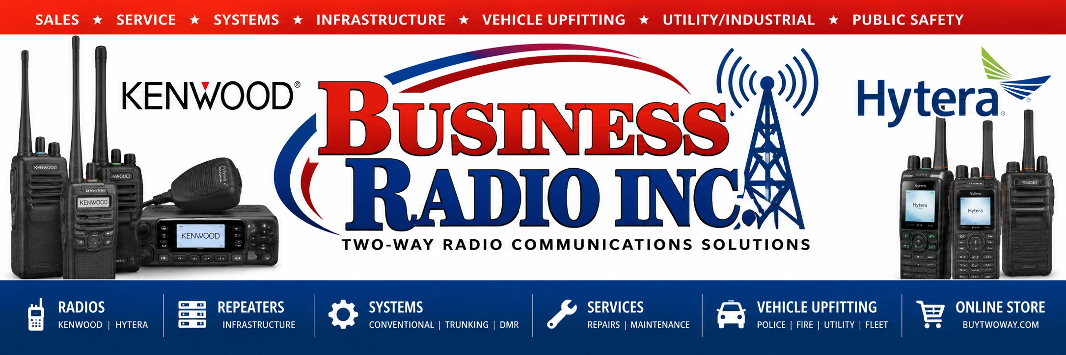 Business Radio Inc. — Kenwood, Hytera, radio infrastructure and service